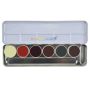 Kryolan Rubber Mask Grease S Palette 6 Couleurs