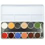 Kryolan Rubber Mask Grease Palette 12 Couleurs ( B Palette)