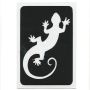 Pochoir de tatouage pailleté Gecko (pack de 5)