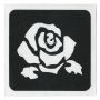 Pochoir de tatouage pailleté Rose Bud (5 pièces)