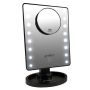 Miroir de maquillage LED avec miroir à ventouse grossissement 10x