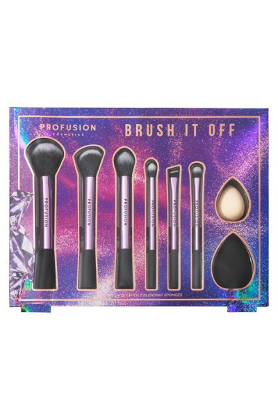 Euphoric Glam - Set de pinceaux et de mixeurs pour le maquillage Brush It Off