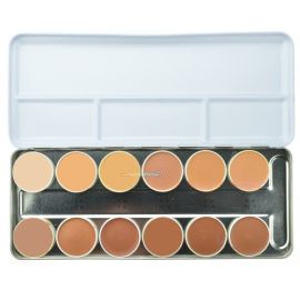 Kryolan Rubber Mask Grease Palette 12 Couleurs