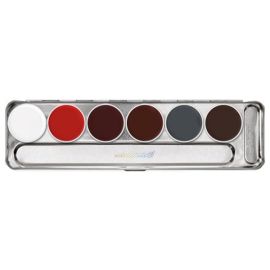 Kryolan Supracolor Greasepaint S Palette 6 Couleurs