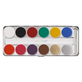 Kryolan Aquacolor SN Palette 12 Couleurs