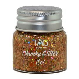 Tag Chunky Glitter Gel Dark Gold 20gr