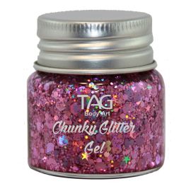 Tag Chunky Glitter Gel Red