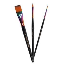 Pixie's Dream Rainbow Face Paint Brush Set 3PK