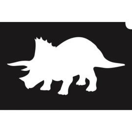 Glittertattoo Stencil Triceratops 