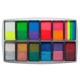 Global All You Need Bright & Shiny Palette 12 Pack

Global Colours' face and body paint is a painter's dream come true. With bold, vivid colours and a smooth consistency,