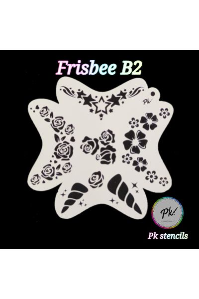 Frisbee Facepaintingstencil B2