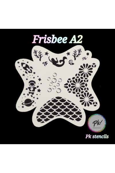 Frisbee Facepaintingstencil A2