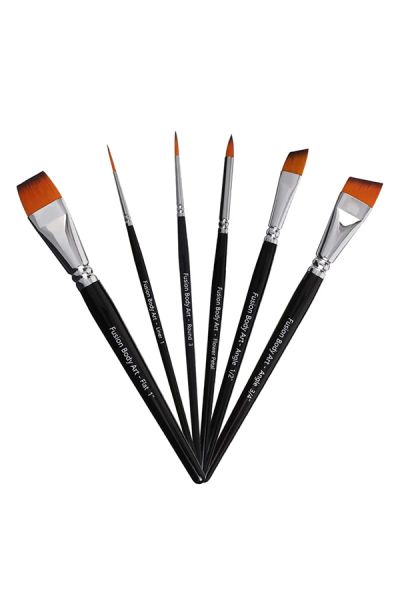 Fusion Body Art - Pinceau de peinture pour le visage - SET OF 6