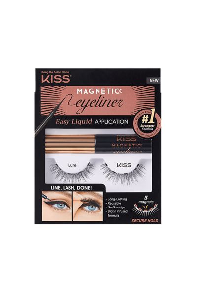 Kit magnétique Kiss Eyeliner & Lash 01 Lure