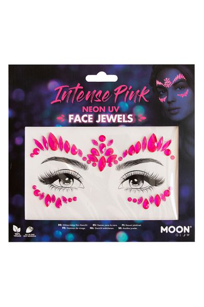 Bijoux de visage rose intense