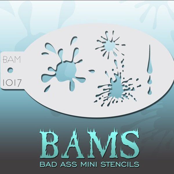 Bad Ass Bams FacePaint Stencil 1017