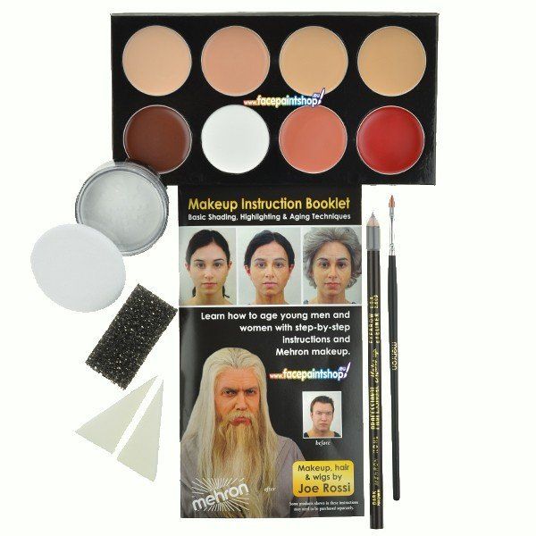 Mehron Mini-Pro Student Makeup Kit for Fair and Olive Fair Skin (Kit de maquillage pour étudiants pour les peaux claires et olivâtres)