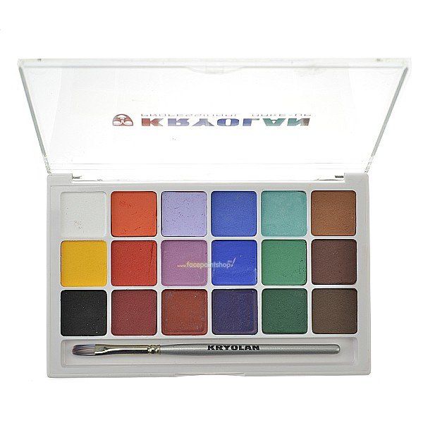 Kryolan Aquacolor Basispalet 18 Couleurs