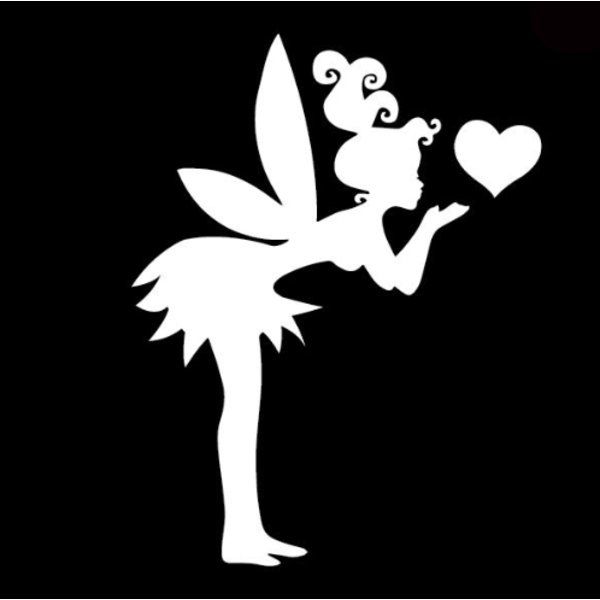 Pochoir de tatouage pailleté Kissing Fairy (5 pièces)