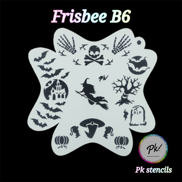 Frisbee Facepaintingstencil B6