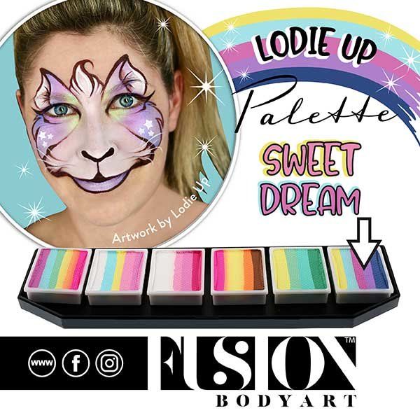 Fusion Lodie Up Palette arc-en-ciel pastel mignonne