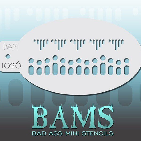 Bad Ass Bams FacePaint Pochoir 1026