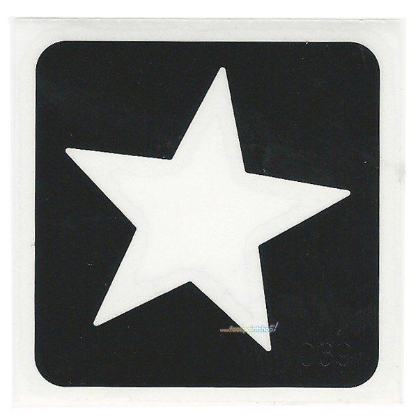 Glittertattoo Sjabloon Star (5 packs)