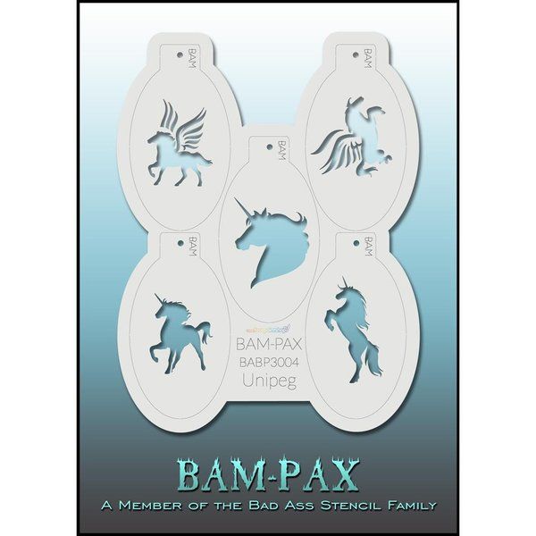 Bad Ass Bam-Pax Unipeg Stencil (Pochoir Unipeg)