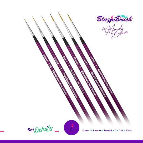 Marcela Bustamante Blazin Brush Details Set