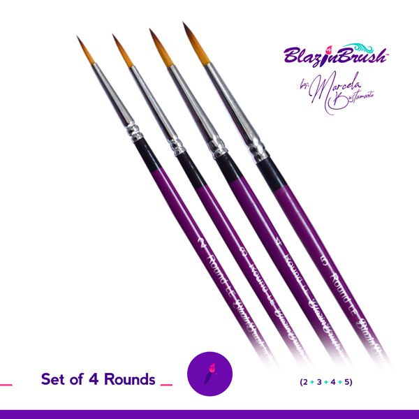 Marcela Bustamante Blazin Brush Set 4 pcs