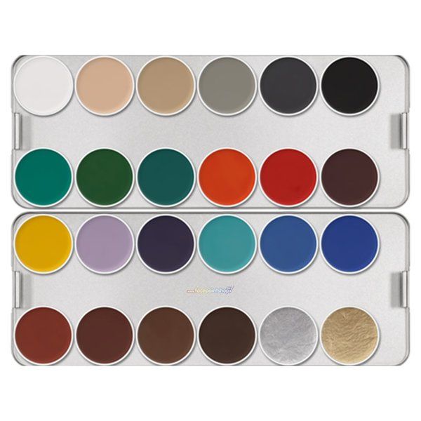 Kryolan Aquacolor K Basic Palette 24 Couleurs