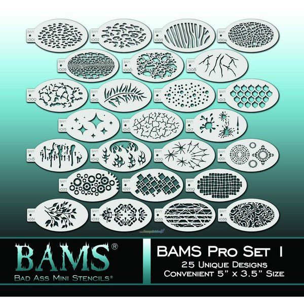 Bad Ass 25 Stencils Pro Set 1