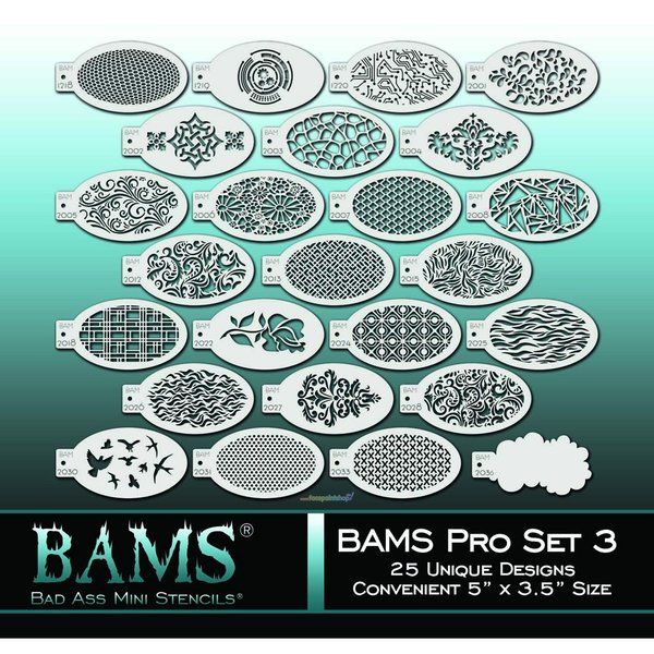 Bad Ass 25 Stencils Pro Set 3