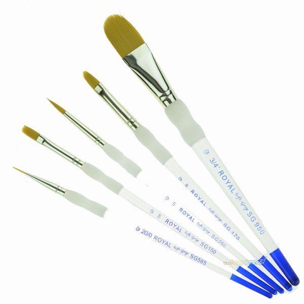 Royal Brush Soft Grip Set 5 brosses Sg301-3t