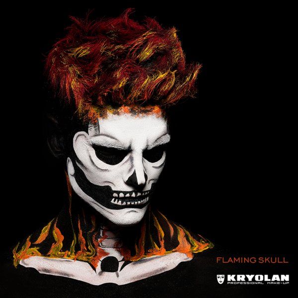 Kit Kryolan The Flaming Skull (crâne enflammé)