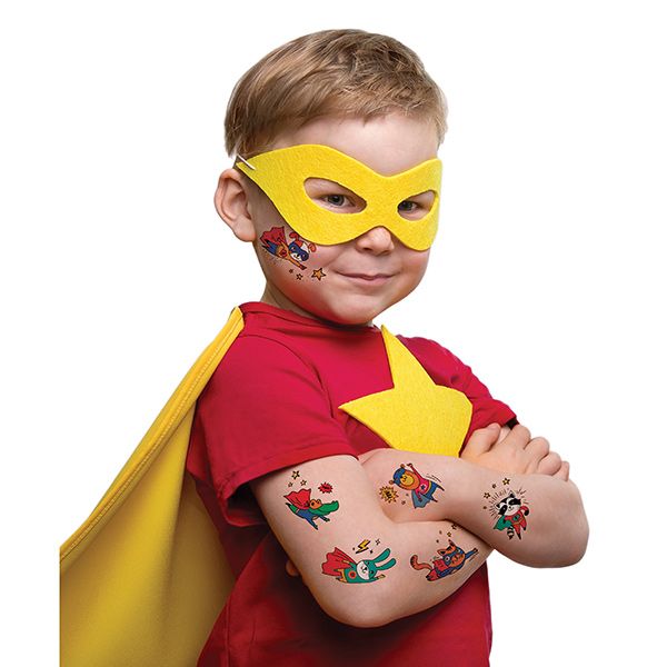 Tatouage temporaire Superhero Set