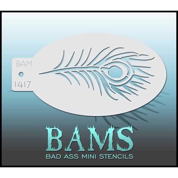 Bad Ass Bams FacePaint Stencil 1417