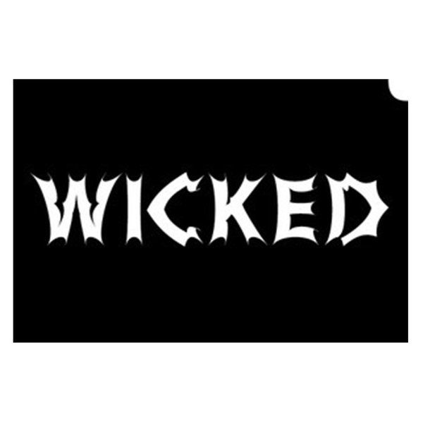 Pochoirs de tatouage pailletés Wicked (paquet de 5)