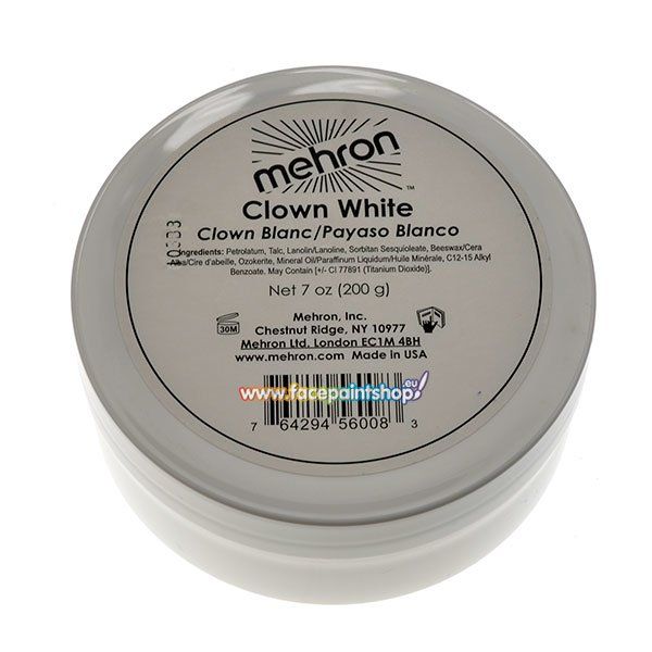 Mehron Clown Blanc 200gr