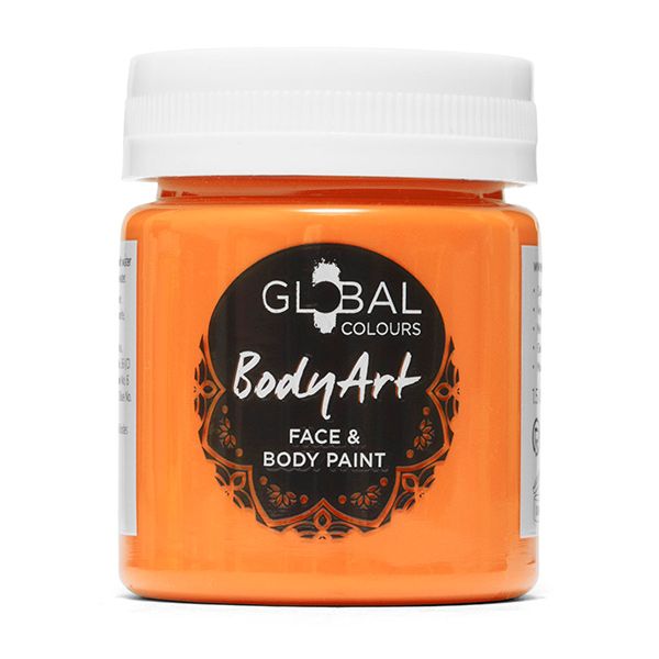 Peinture liquide Global Face & BodyArt UV Orange 45ml