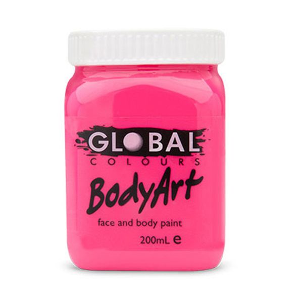 Peinture liquide Global Face & BodyArt UV Pink 200ml