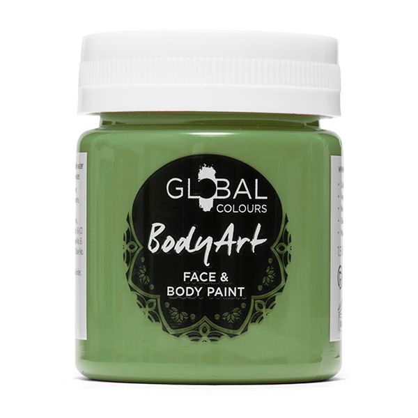 Peinture liquide Global Bodyart Vert olive 45ml