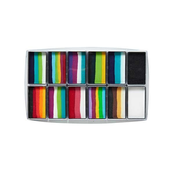 Palette Global Rainbow Explosion - 15g 12pk BodyArt One Stroke Set