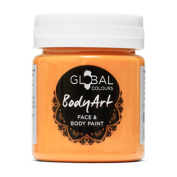 Peinture liquide Global Bodyart Orange 45ml