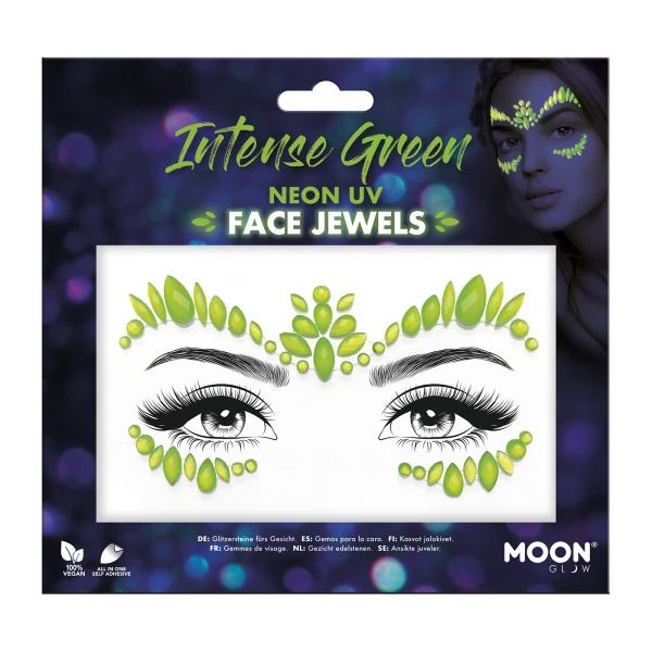 Bijoux de visage Vert fluo