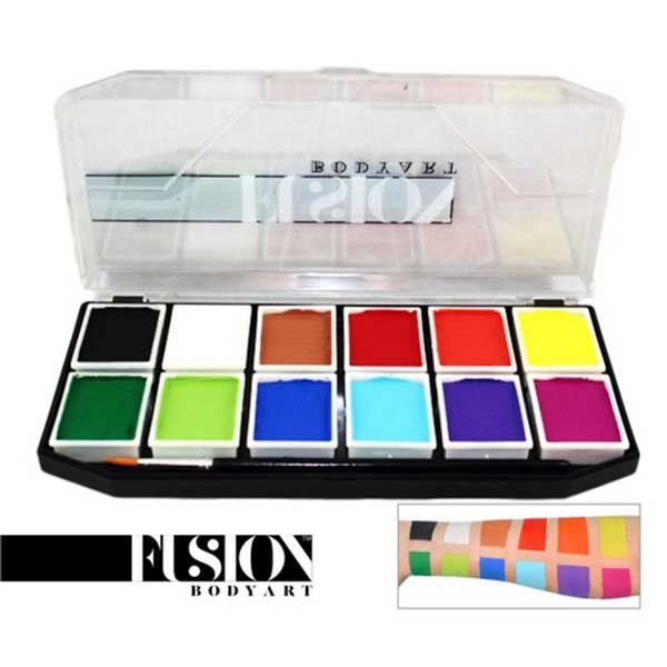 Palette d'échantillons de peinture pour le visage Fusion Body Art