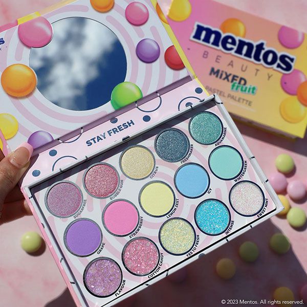 Rude Mentos Palette pastel de fruits mélangés