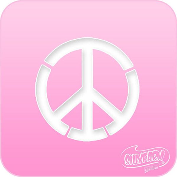 Pochoir Silly Farm Stencil Peace Sign (signe de paix)