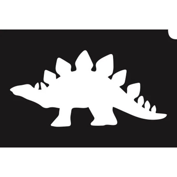 Pochoir pailleté Stegosaurus (5 pièces)