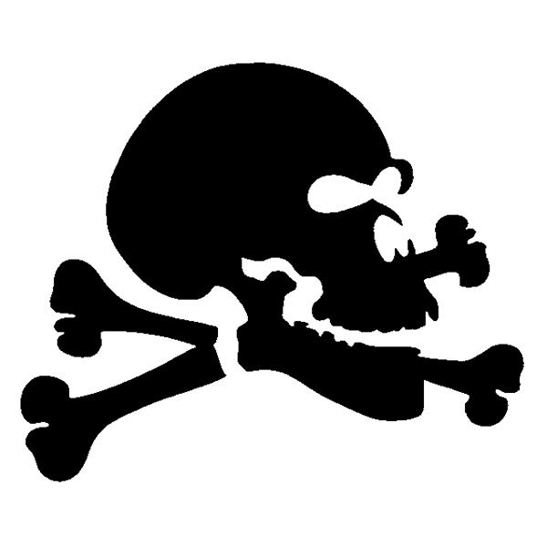 Pochoir de tatouage pailleté Jolly Roger